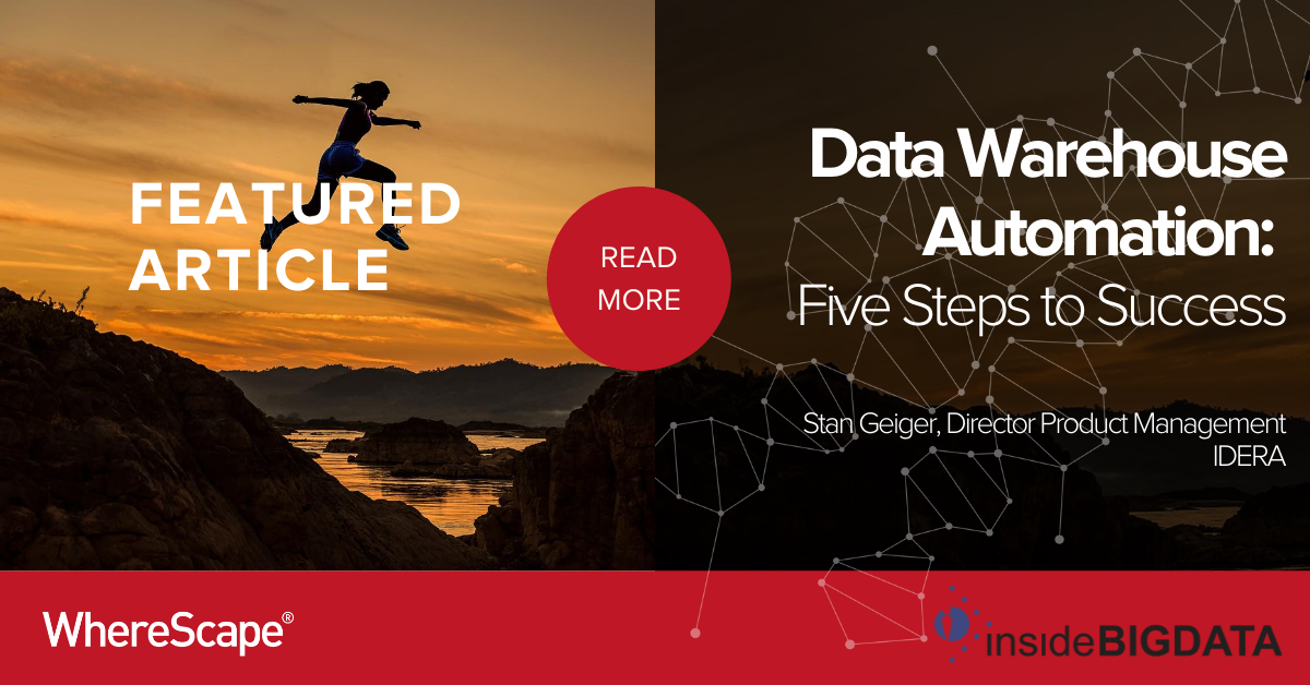 Data Warehouse Automation Five Steps To Success Wherescape 6383