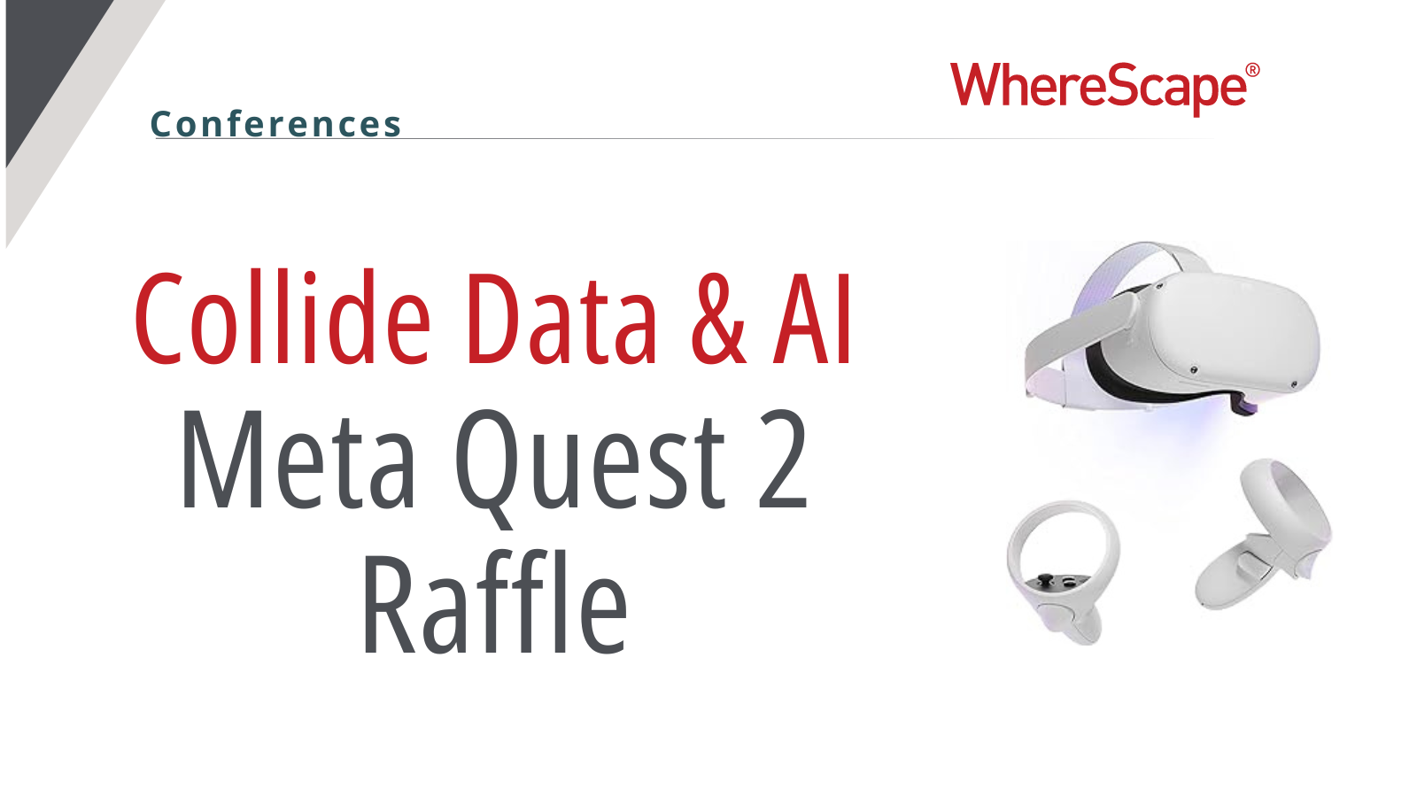 raffle at the collide data and ai conference