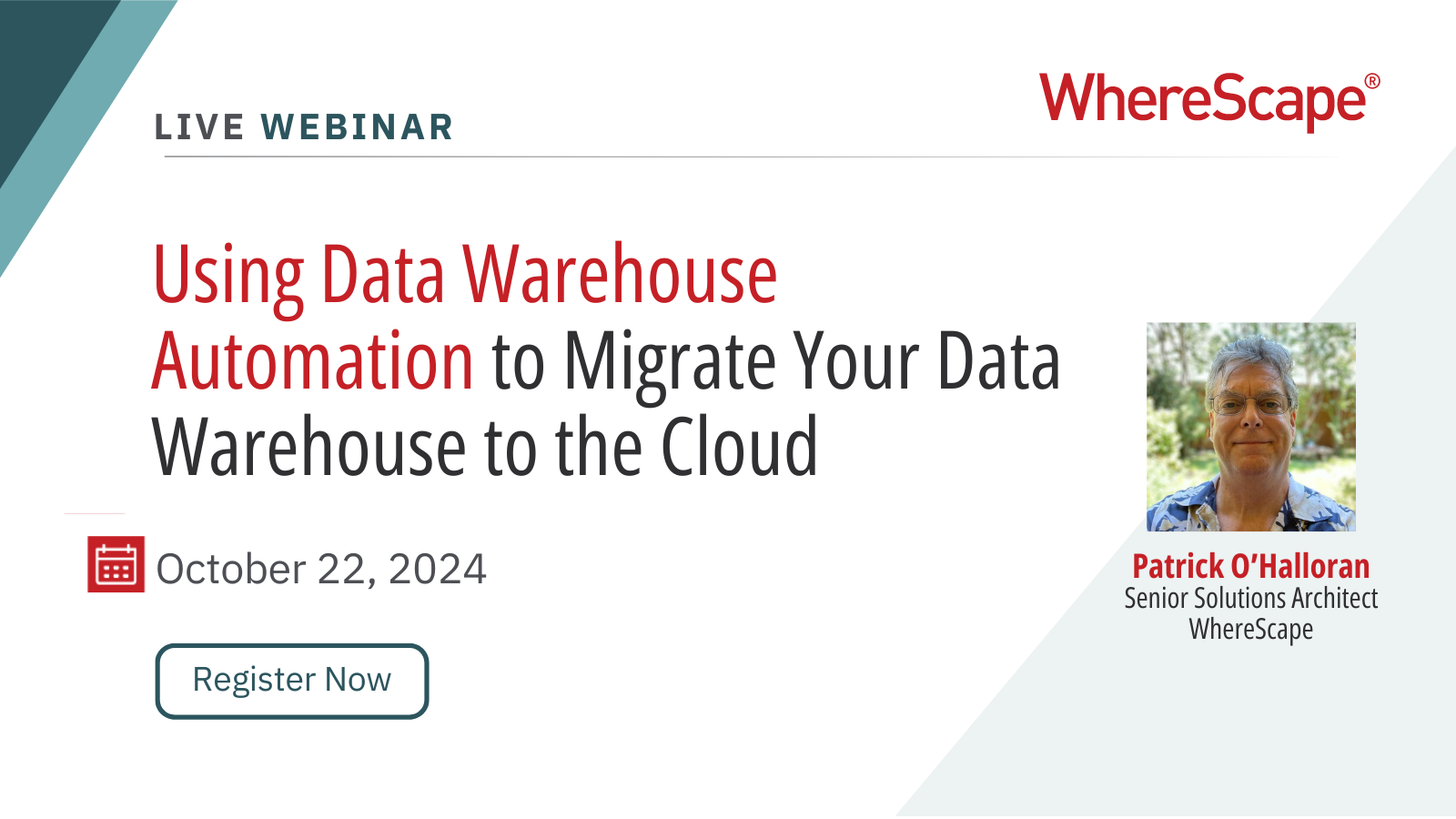 Cloud data Warehouse Automation with Patrick from WhereScape