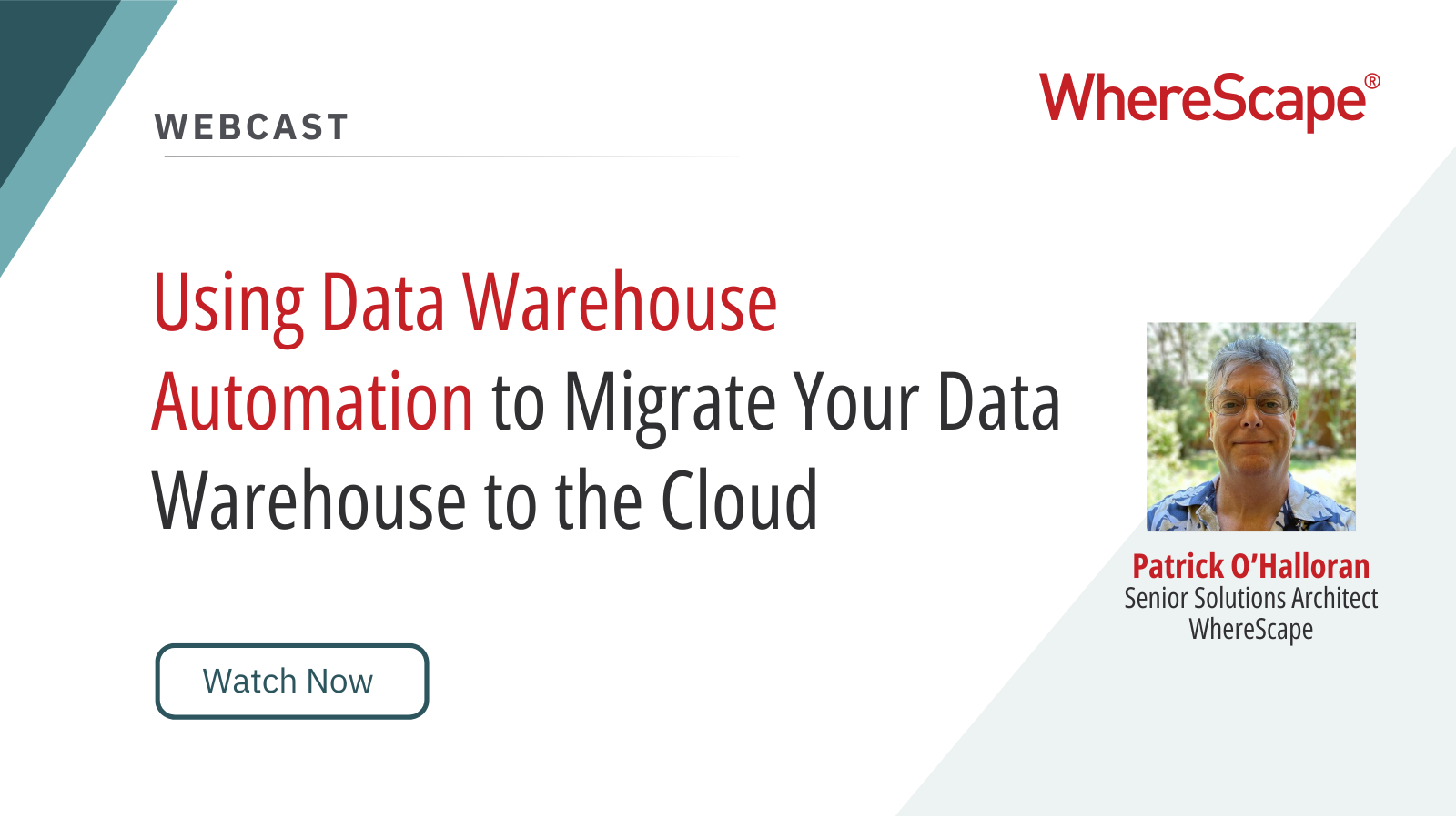 wherescape webcast migrating your cloud data warehouse