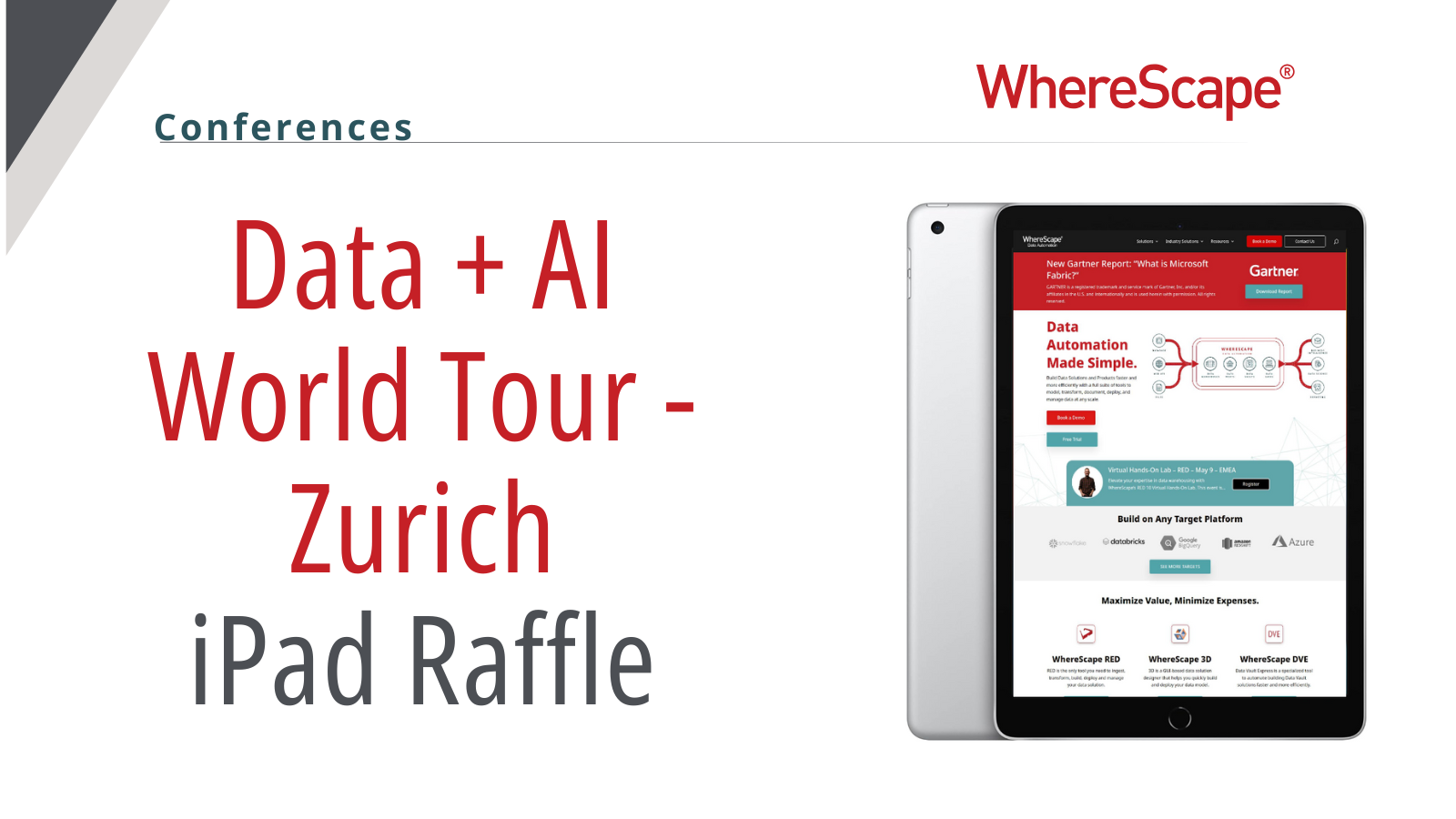 Data + AI World Tour – Zurich | Raffle